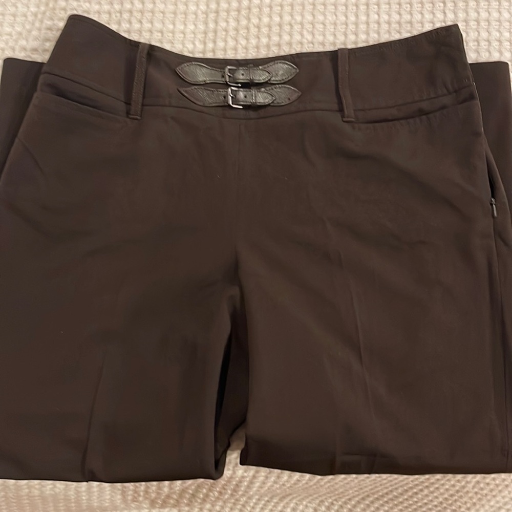 Dark Brown Cropped Pant